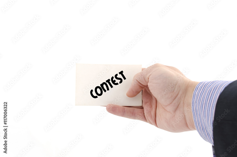 Contest text concept Contest text concept