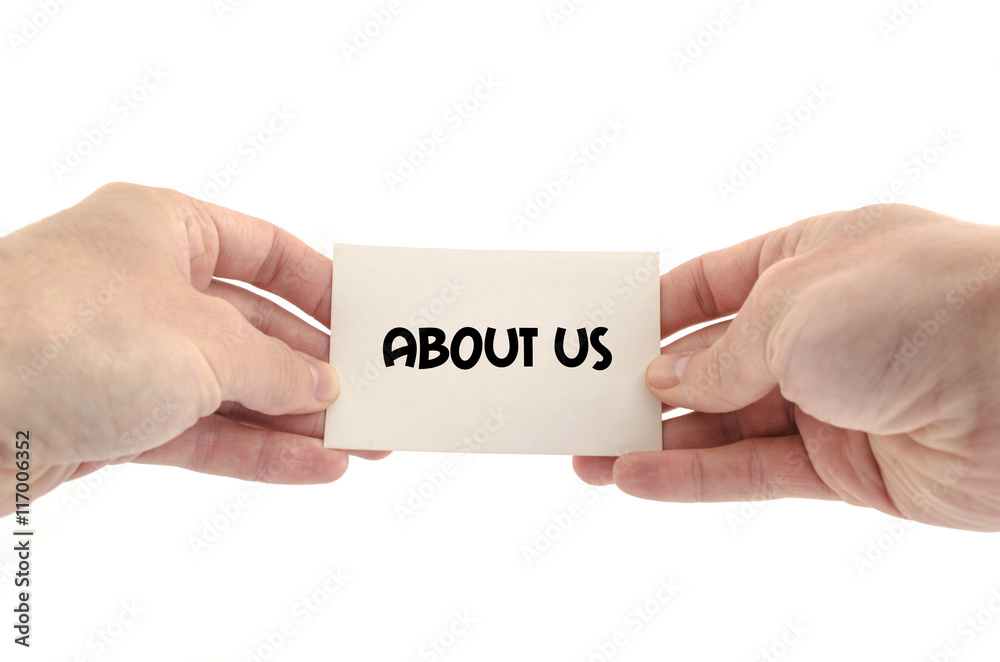 About us text concept