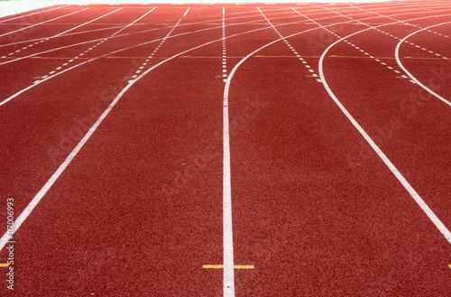 Fototapeta Naklejka Na Ścianę i Meble -  running track in stadium.