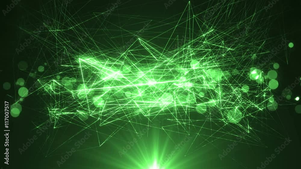 Animation green background with lens flare rays in dark background sky and stars. Seamless loop. Animation green background with lens flare rays in dark background sky and stars. Seamless loop.