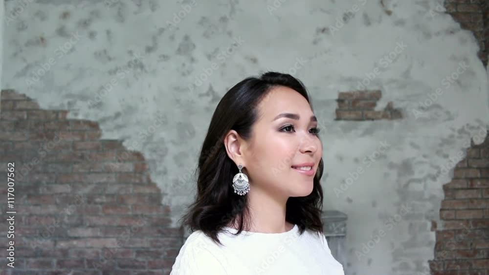 Elegant and beautiful model. Professional makeup Elegant and beautiful model. Professional makeup