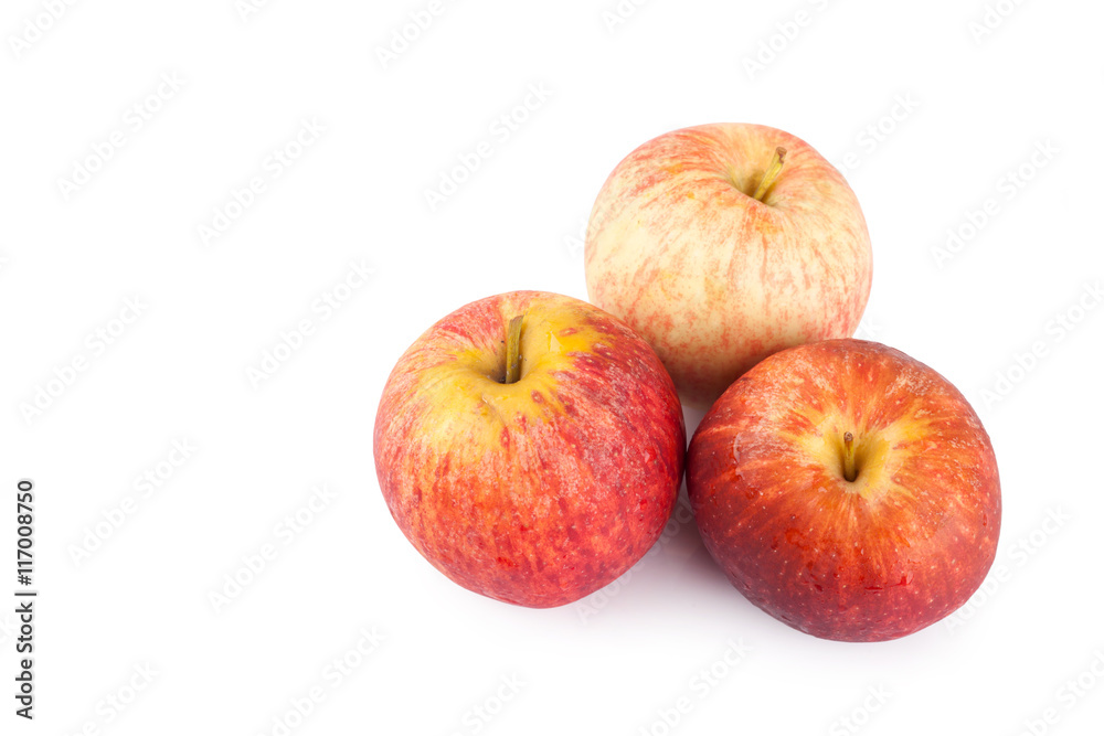 Fresh red apple isolated on white background Fresh red apple isolated on white background