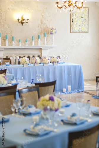 Wedding table setting 