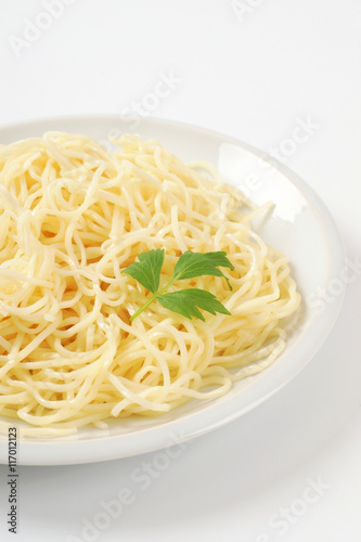 plate of noodles