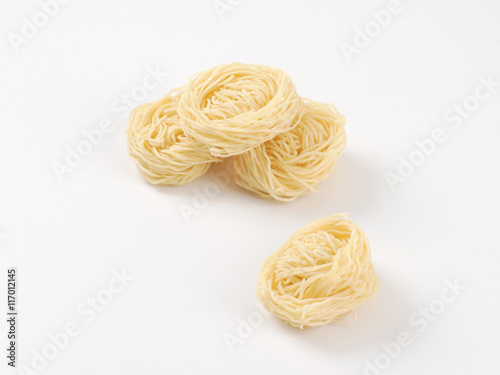 cooked thin noodles