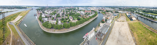 Luftaufnahmen von Duisburg Ruhrort, Deutschland photo