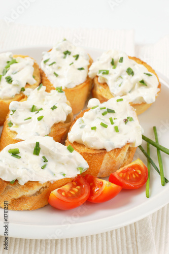 cheese toast canapes