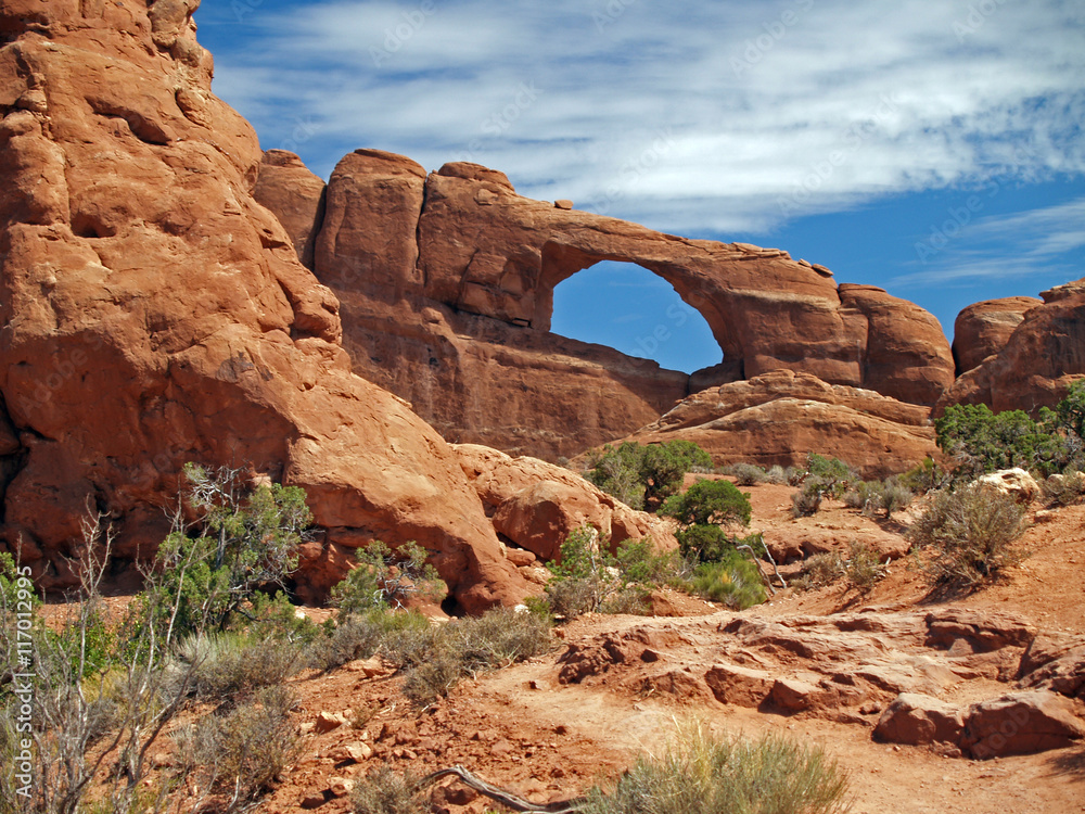 Skyline Arch in the Arches National Park, Moab, Utah, U.S.A.
