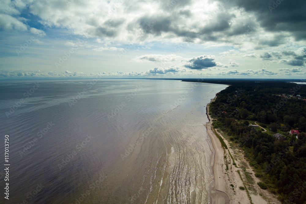 Coast of Riga gulf, Latvia.