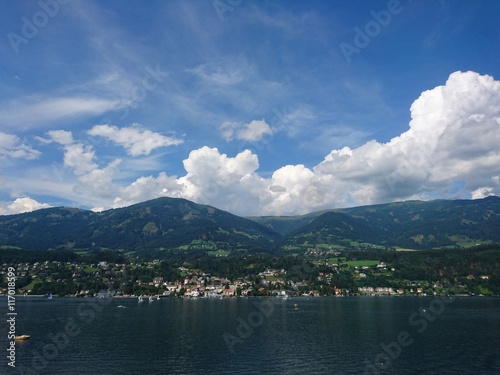 View To Lake City and Alp Millstatt In Summer
