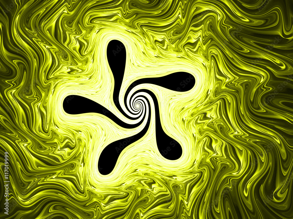 Obraz premium Abstract fractal. Fractal art background for creative design. Decoration for wallpaper desktop, poster, cover booklet, card. Psychedelic. Print for clothes, t-shirt.