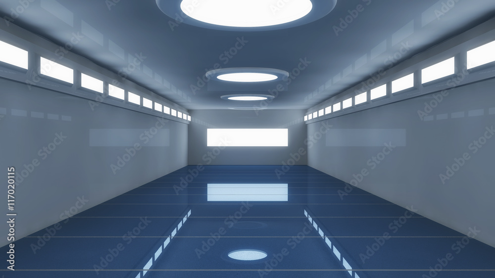 3d render interior. Futuristic hallway. Interior concept design 3d render interior. Futuristic hallway. Interior concept design