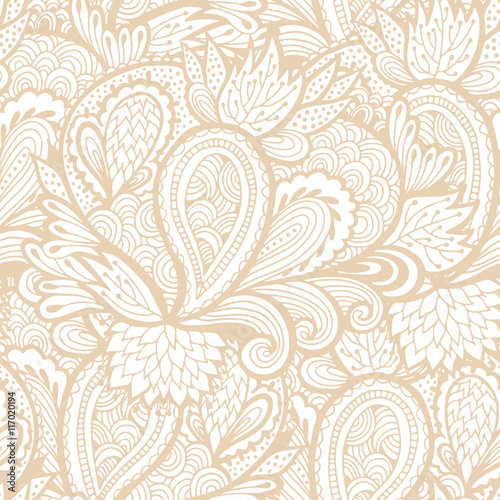 Seamless floral pattern in pastel colors