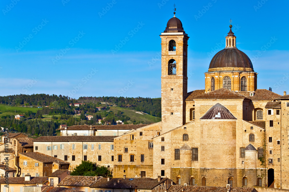 Medieval city Urbino in Italy