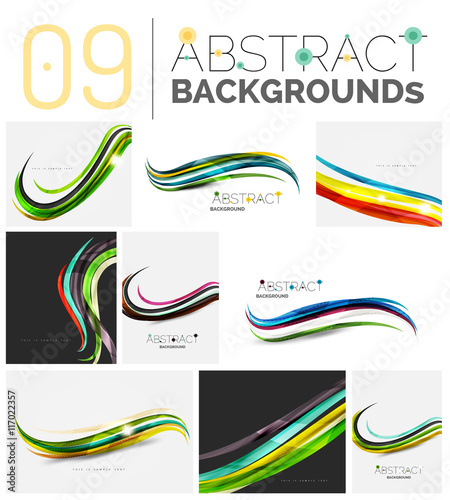 Set of abstract backgrounds