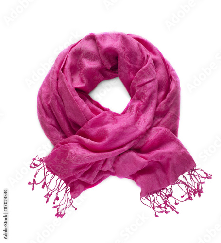 Colorful scarf on a white background.
