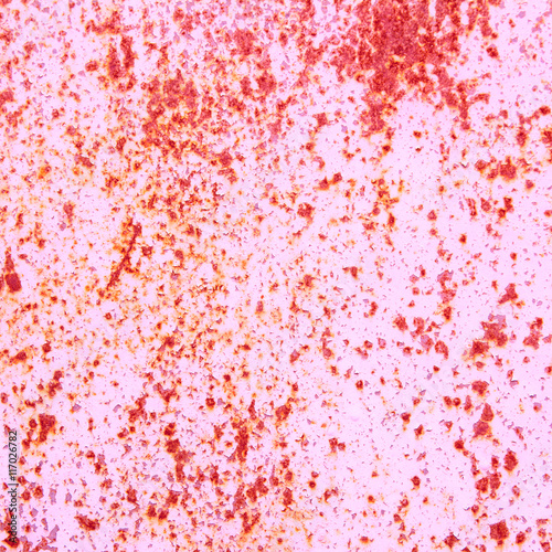 Abstract pink background texture of an old rusty wall