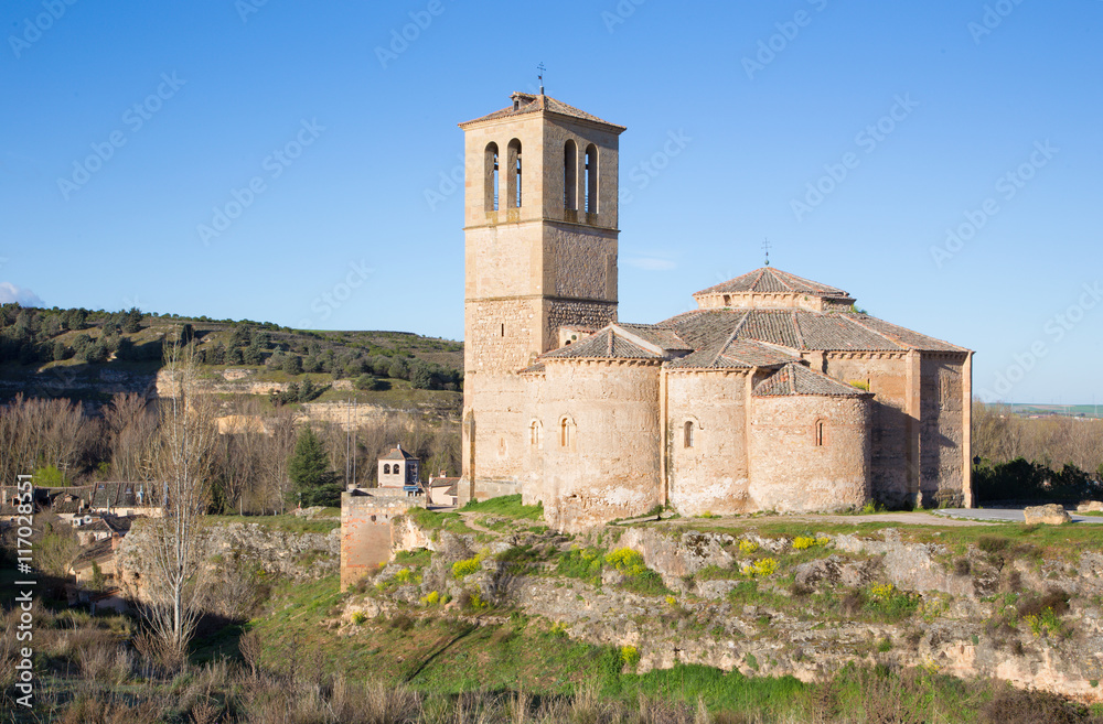 Segovia - The romanesque church Iglesia de la Vera Cruz