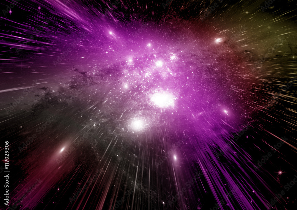 Naklejka premium galaxy in a free space