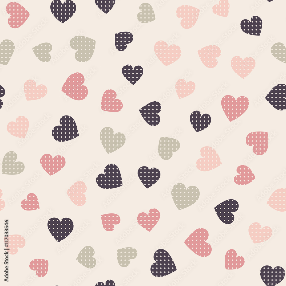 Seamless hearts pattern Seamless hearts pattern
