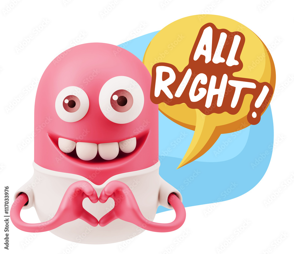 3d Rendering. Romantic Emoticon with hands forming a heart drawi 3d Rendering. Romantic Emoticon with hands forming a heart drawi