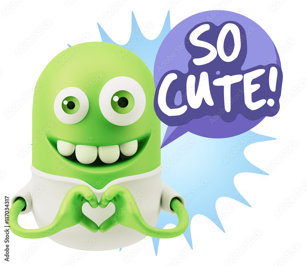 3d Rendering. Romantic Emoticon with hands forming a heart drawi 3d Rendering. Romantic Emoticon with hands forming a heart drawi