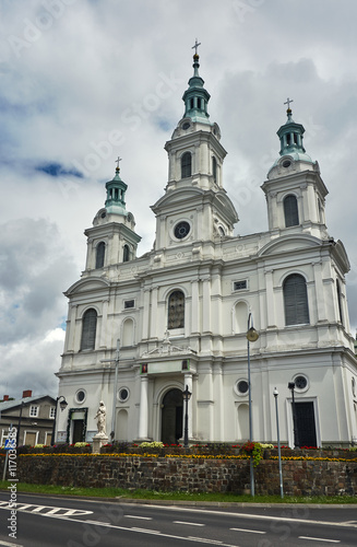 Neo-baroque Catholic Church in Radomsko in Poland. © GKor