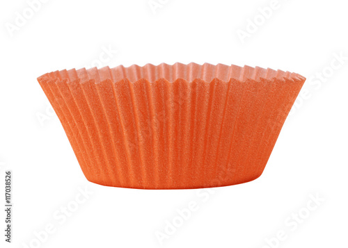 Foto empty cup cake orange