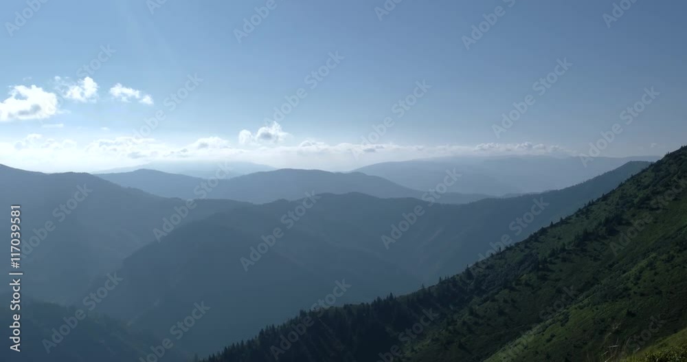 Clouds Time Lapse Pan Over Mountain Range Clouds Time Lapse Pan Over Mountain Range