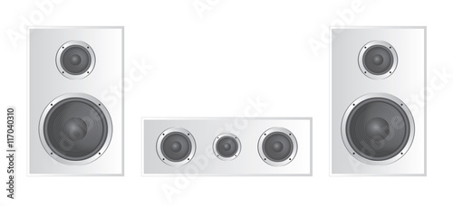 kit enceinte blanche