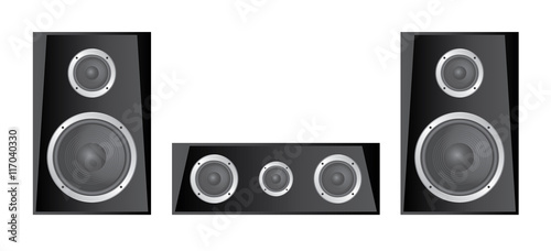 kit enceinte noire