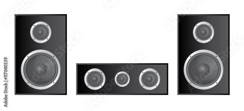 kit enceinte noire