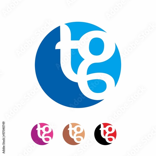 letter T and G logo vector