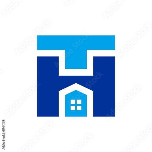 letter T and H logo vector.