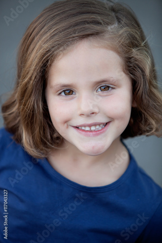 Cute little girl smiling