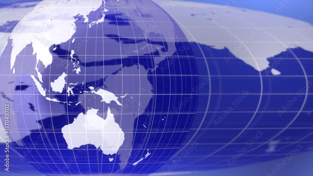 World global news background backdrop planet Earth 4K
