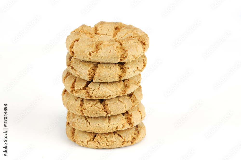 stacking cookies isolated on white background stacking cookies isolated on white background