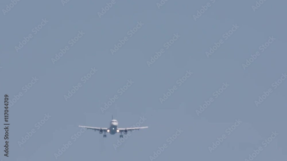 an airplane landing at barcelona airport an airplane landing at barcelona airport