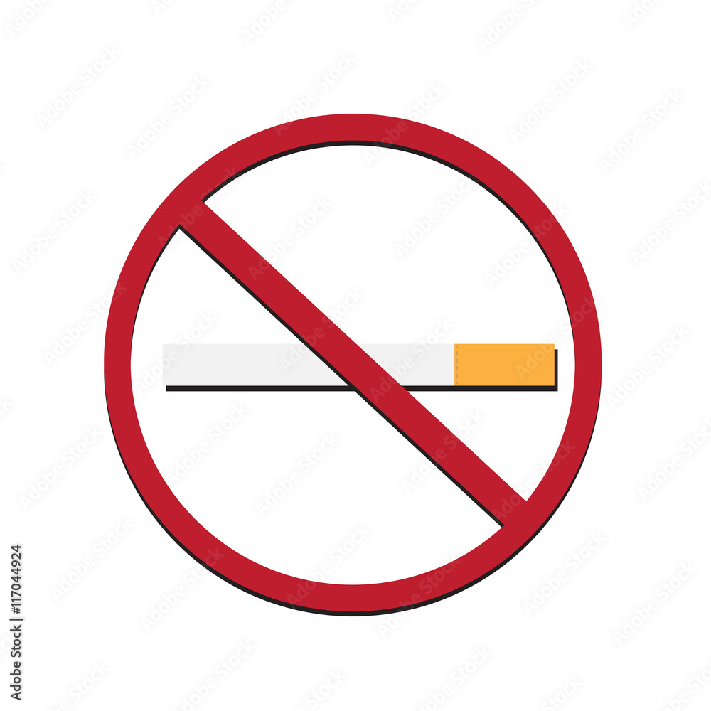 Vector illustration of for World No Tobacco Day,Anti Smoking sticker, tag or label design with cigarette for World No Smoking Day. Vector illustration of for World No Tobacco Day,Anti Smoking sticker, tag or label design with cigarette for World No Smoking Day.