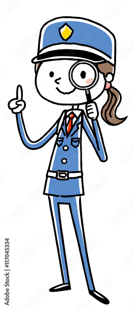 女性警備員:虫眼鏡
女性警備員:虫眼鏡