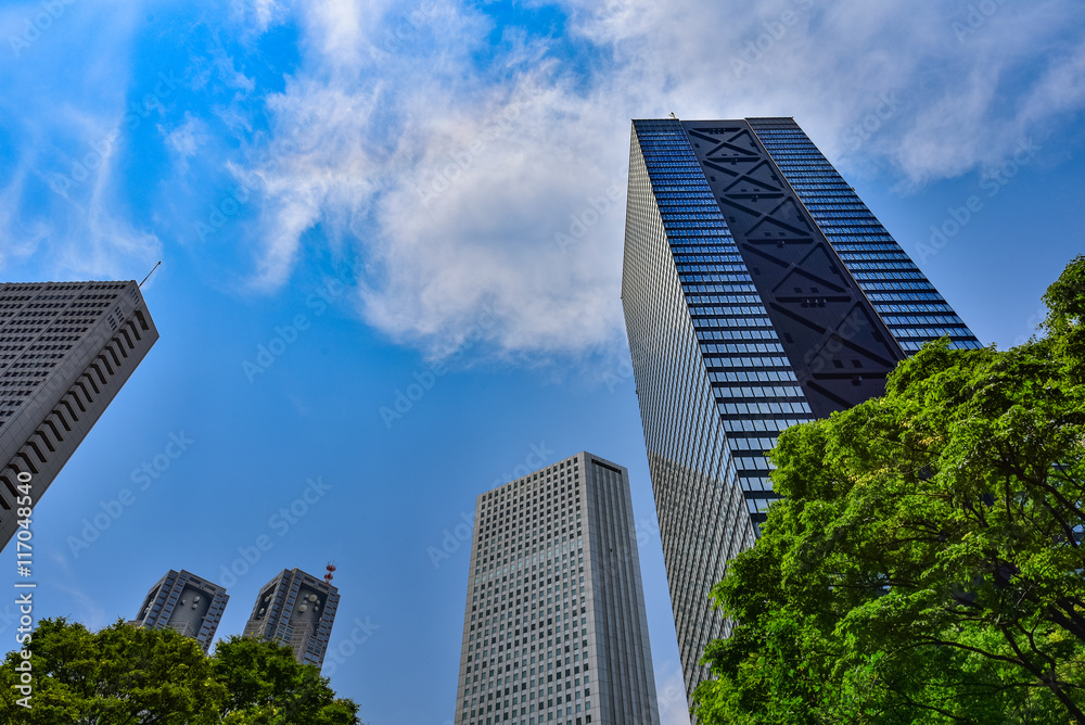 東京・新宿の高層ビル群
