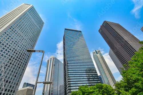 東京・新宿の高層ビル群