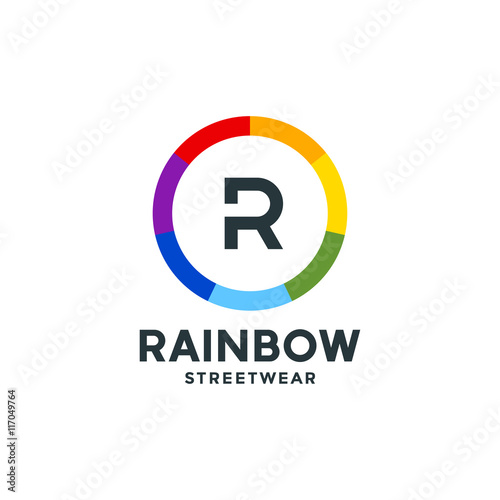 Colorful logo design element