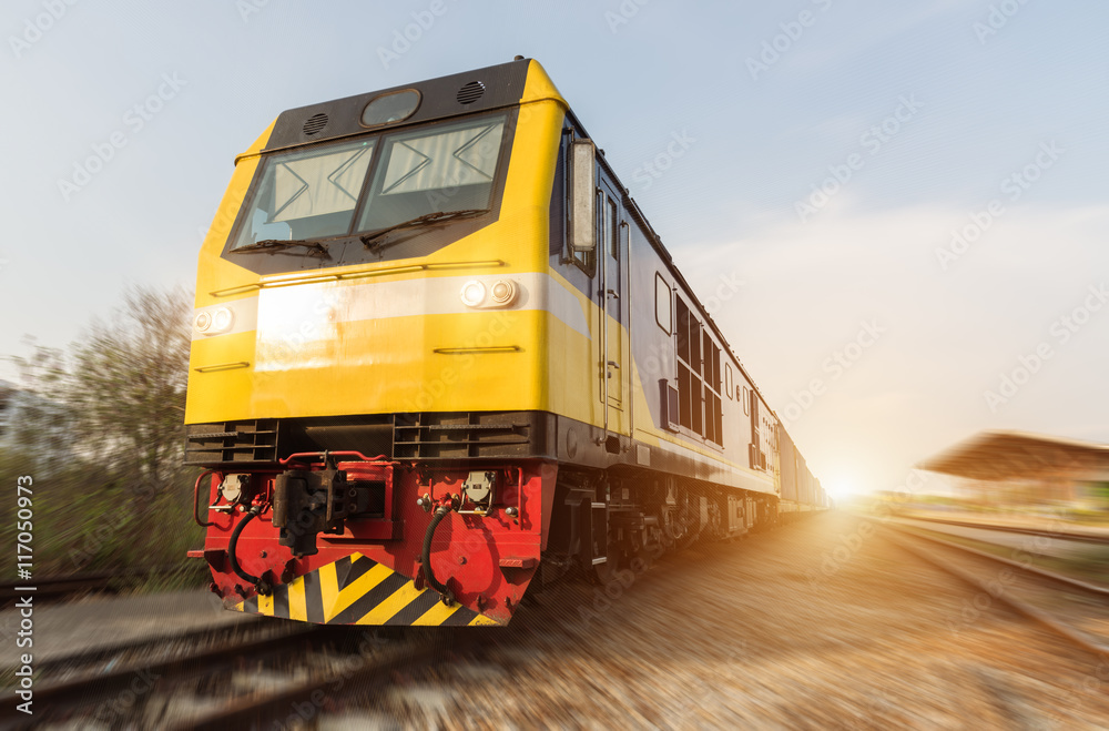 Fototapeta premium High speed diesel train