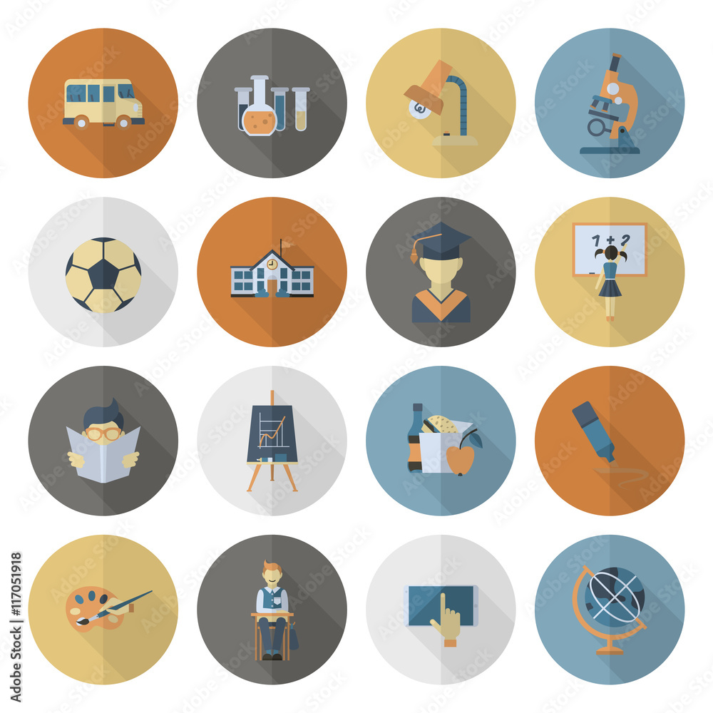 School and Education Icons School and Education Icons