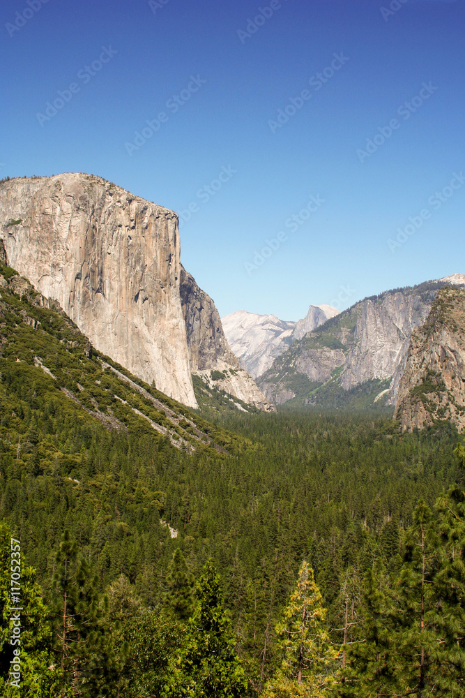 Yosemite valley at Yosemite National Park