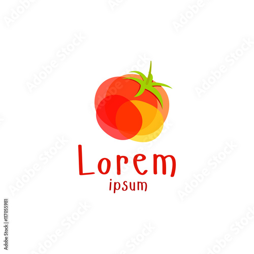 Business logo tomato vector sign