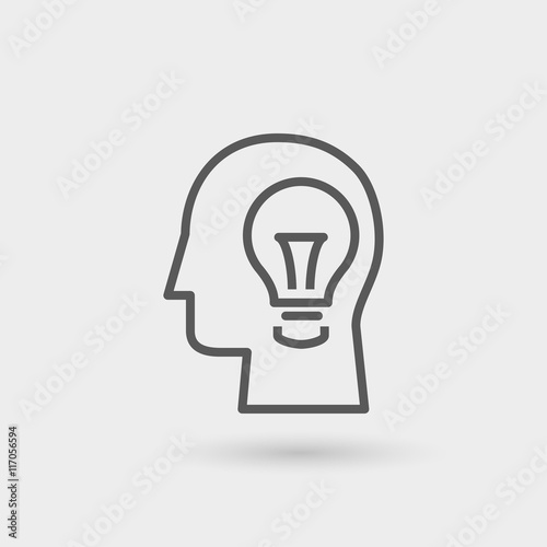 creative idea icon background