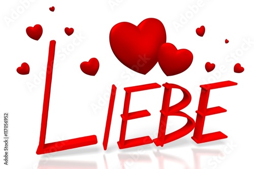 3D Liebie - love in German photo