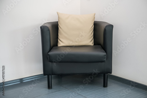 Office chair in guest area